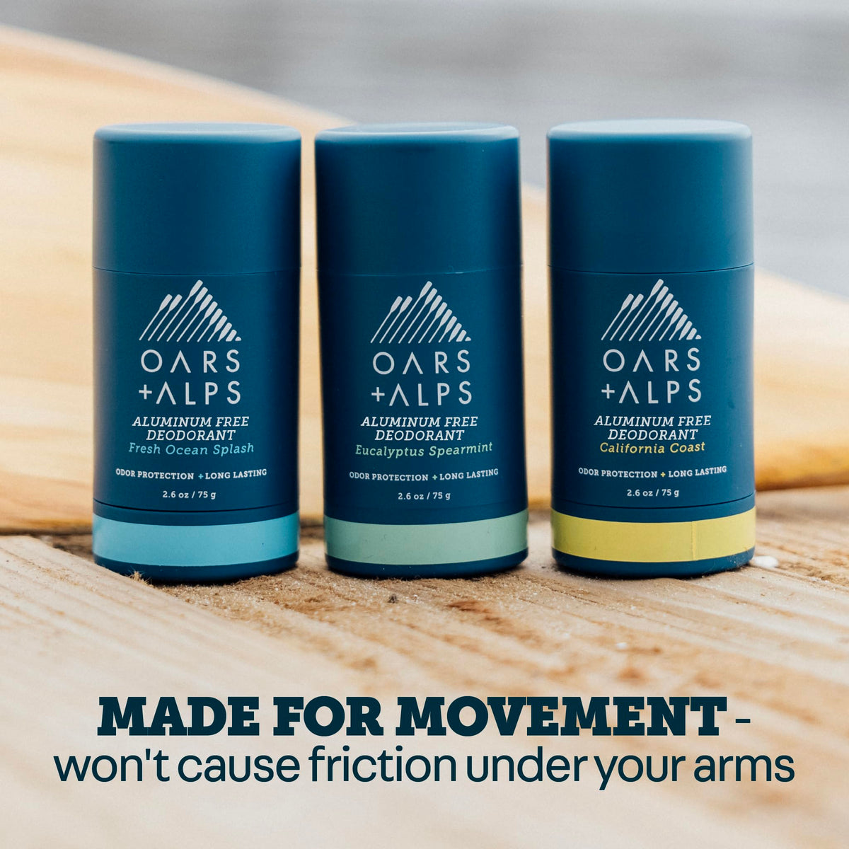 Oars + Alps California Coast deodorant stick