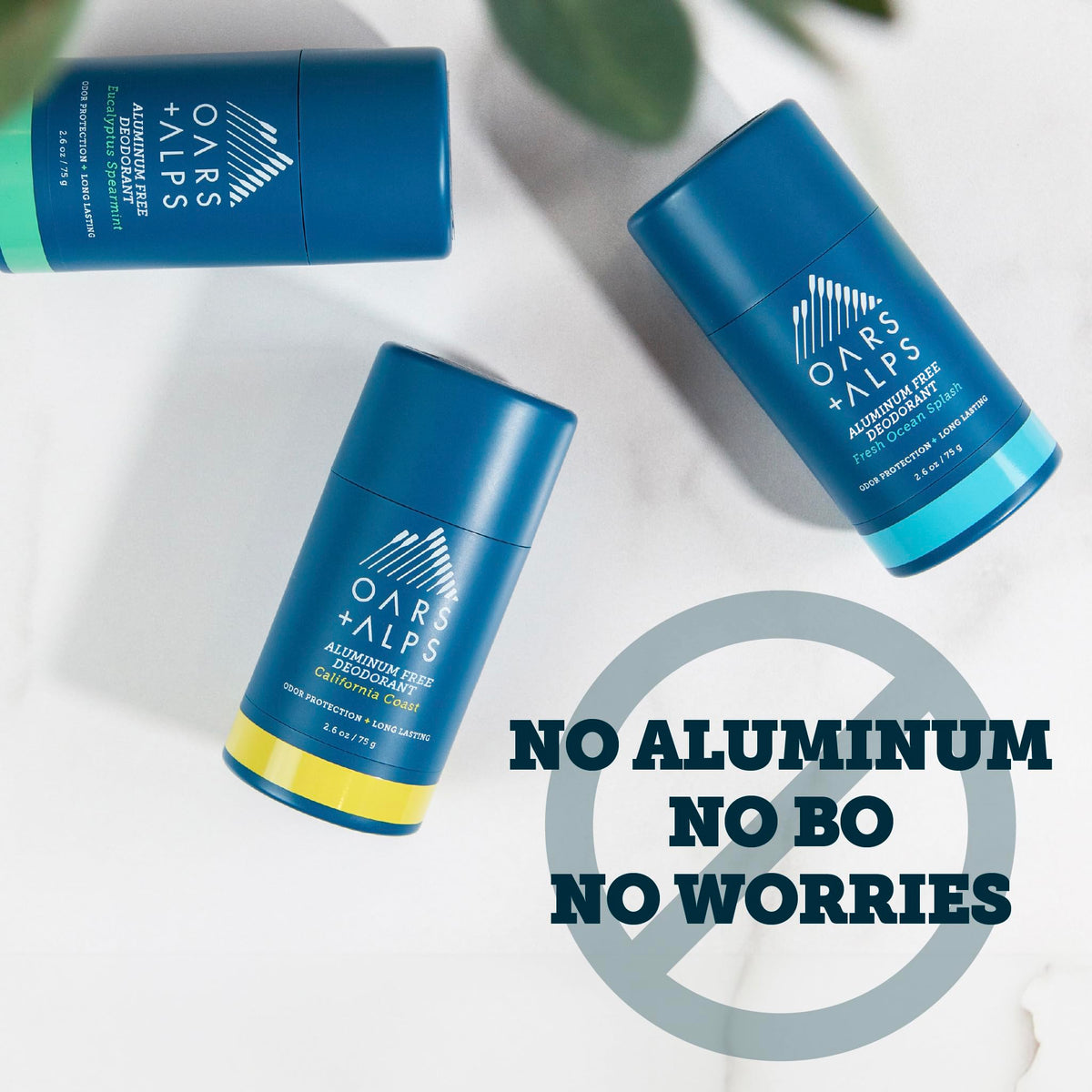 Oars + Alps Eucalyptus Spearmint deodorant stick