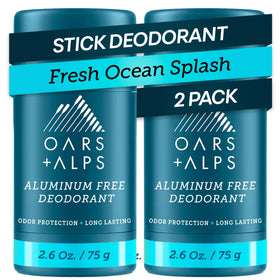 Oars + Alps Men's Deodorant 2pk front view with packaging