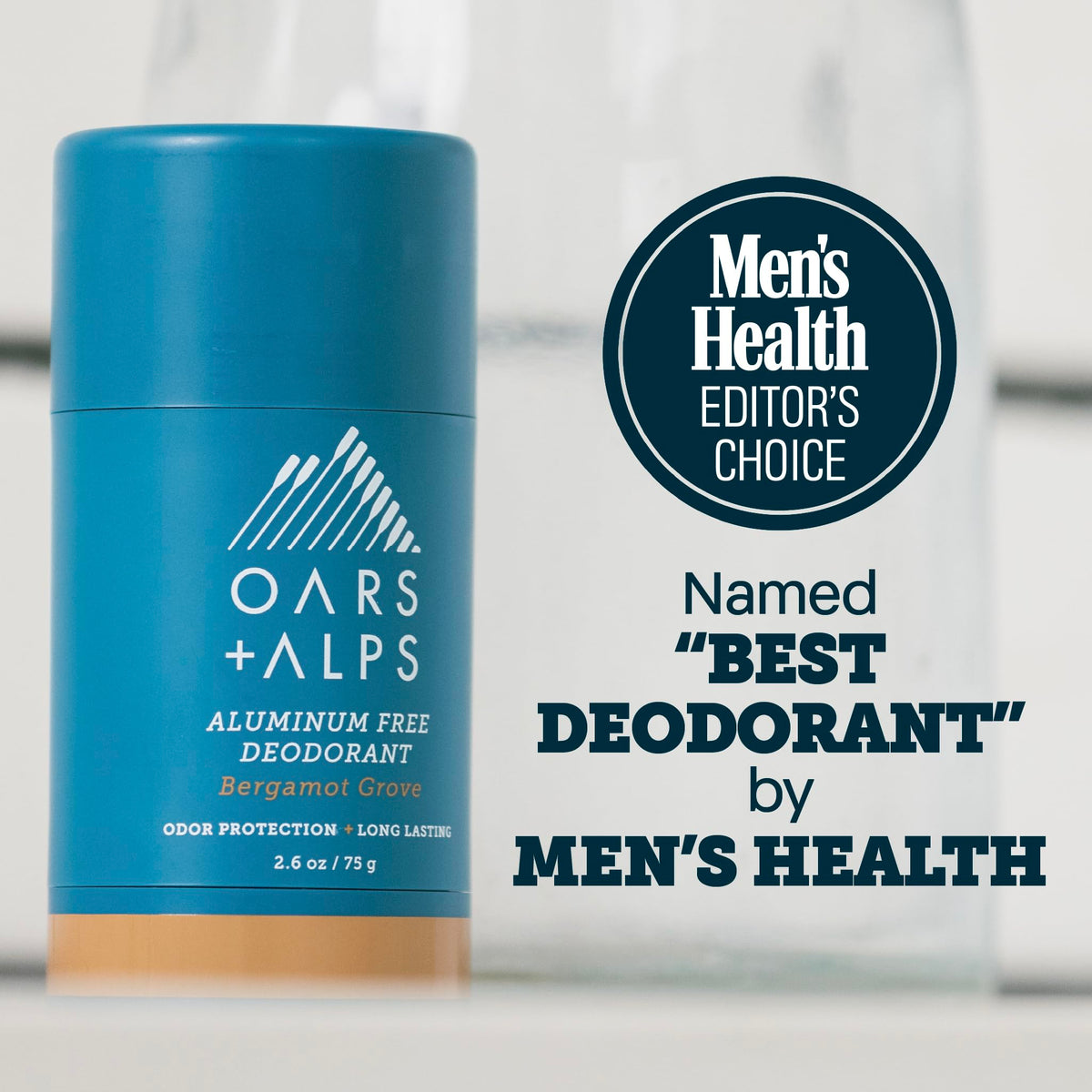 Oars + Alps Men's Deodorant 2pk packaging side view