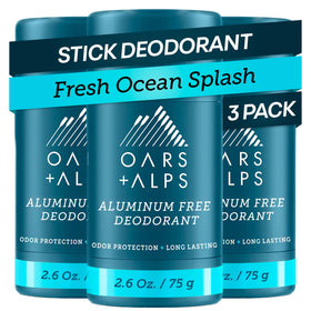 Oars + Alps Men's Deodorant 3pk packaging front view