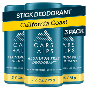 Oars + Alps Men's Deodorant 3pk packaging front view