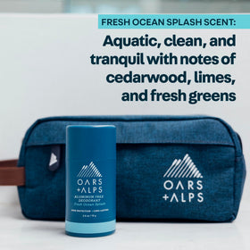 Oars + Alps Men's Deodorant application on skin