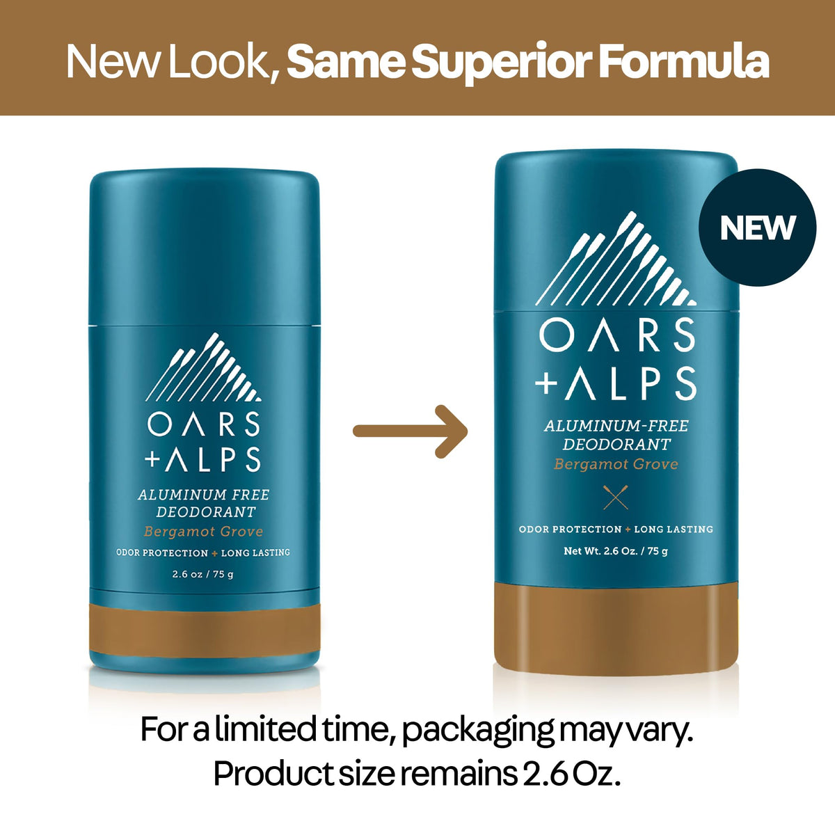 Oars + Alps Men's Deodorant cap removed