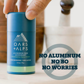 Oars + Alps Men's Deodorant in eucalyptus spearmint scent
