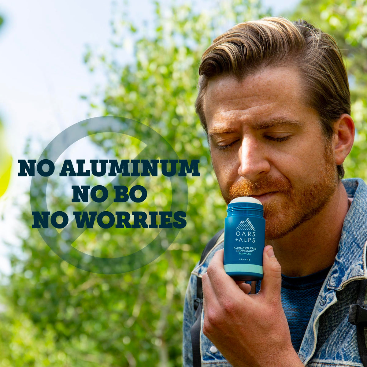 Oars + Alps Men's Deodorant ingredients list close-up