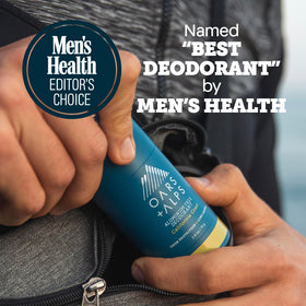 Oars + Alps Men's Deodorant stick application on skin