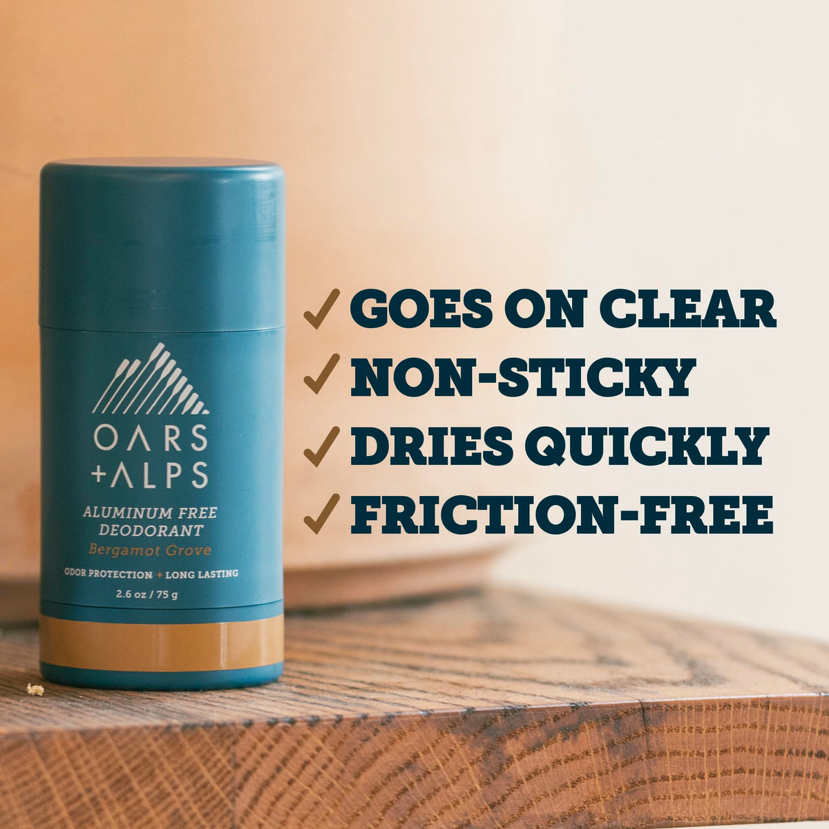 Oars + Alps Men's Deodorant texture close-up