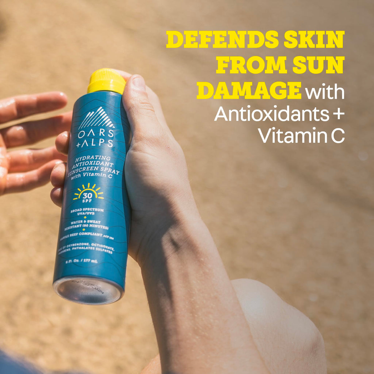 Oars + Alps SPF 30 Body Sunscreen Spray 2-pack with packaging