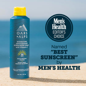 Oars + Alps SPF 30 Body Sunscreen Spray 6oz back view