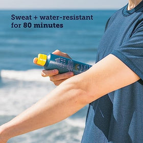 Oars + Alps SPF 30 Body Sunscreen Spray in outdoor setting