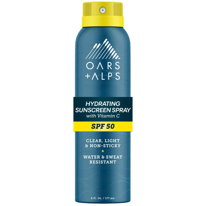 Oars + Alps SPF 50 Body Sunscreen Spray 6oz front view