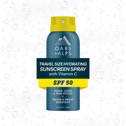 Oars + Alps SPF 50 Travel Body Sunscreen Spray front view