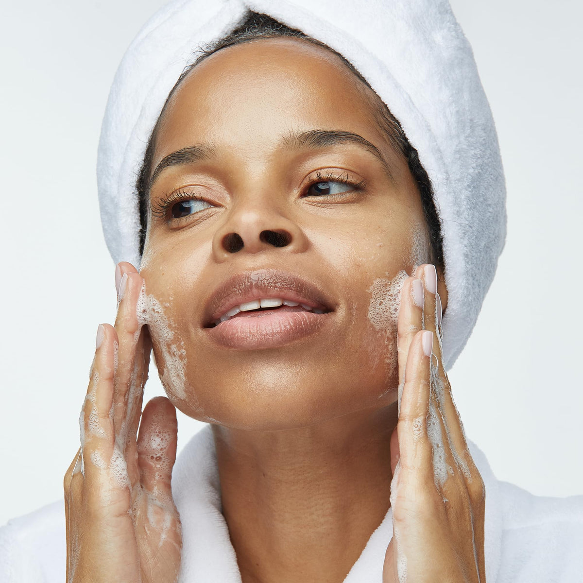 Obagi Nu-Derm Foaming Gel 2 oz on bathroom counter