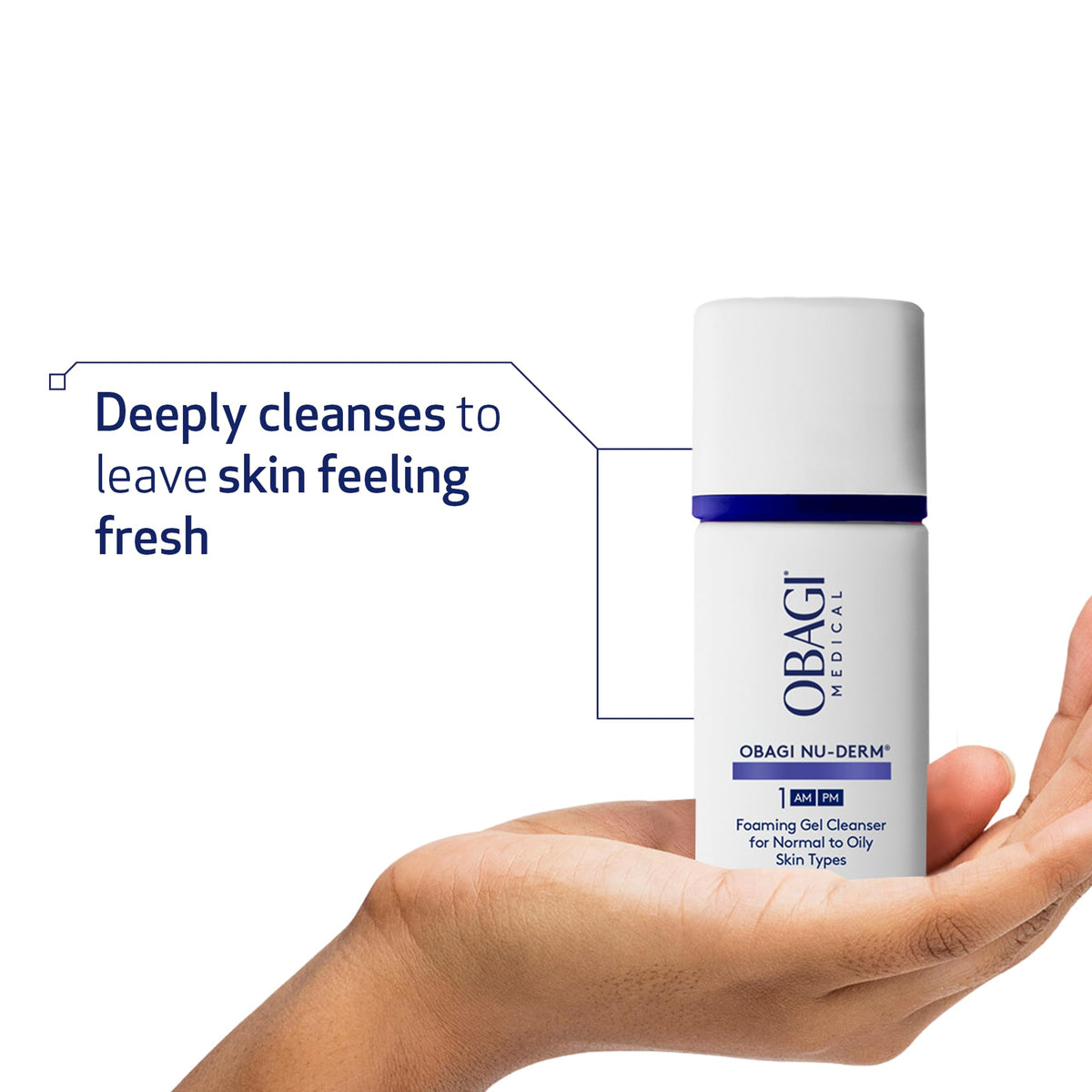 Obagi Nu-Derm Foaming Gel 2 oz side view