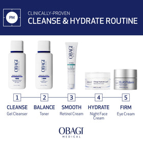 Obagi Nu-Derm Foaming Gel in bathroom setting
