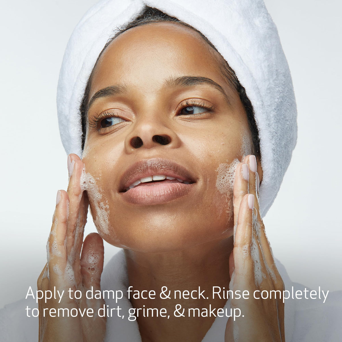 Obagi Nu-Derm Foaming Gel texture on hand