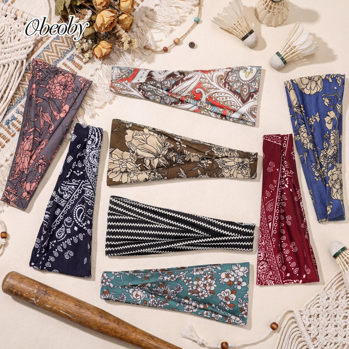 obeoby Boho Headbands packaging display