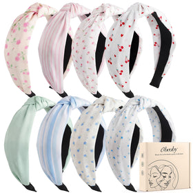 obeoby floral headbands front view with various prints