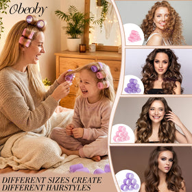 obeoby hair clips included with roller set