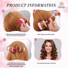 obeoby hair roller comb and storage bag