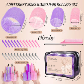 obeoby hair rollers in storage bag