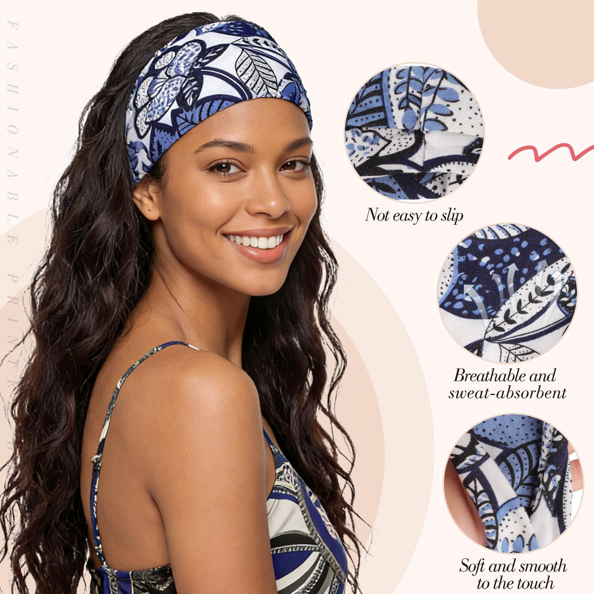 obeoby headband close-up of fabric texture