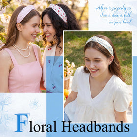 obeoby headband worn by model outdoors