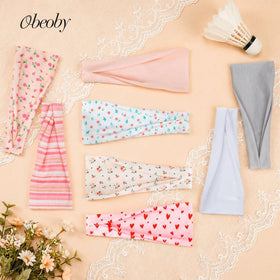 obeoby headbands worn by a model showcasing different styles