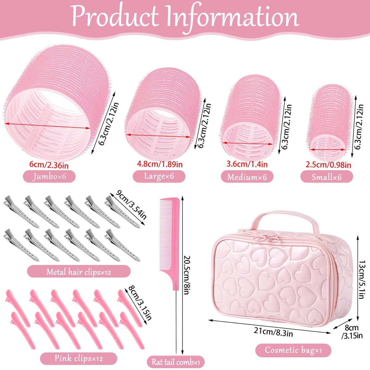 obeoby Jumbo hair roller 2-3/8 inches