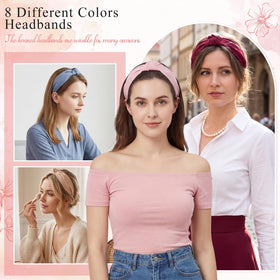 obeoby knotted headband in burgundy colour