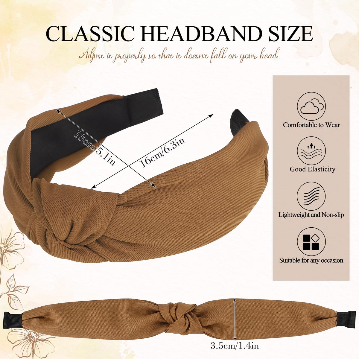 obeoby Leopard Knotted Headband close-up showing unique knot design