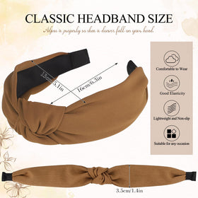 obeoby Leopard Knotted Headband close-up showing unique knot design