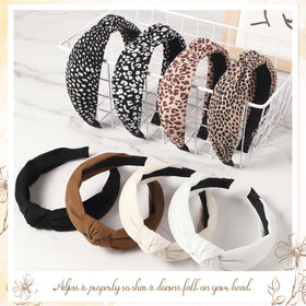 obeoby Leopard Knotted Headband packaging front view