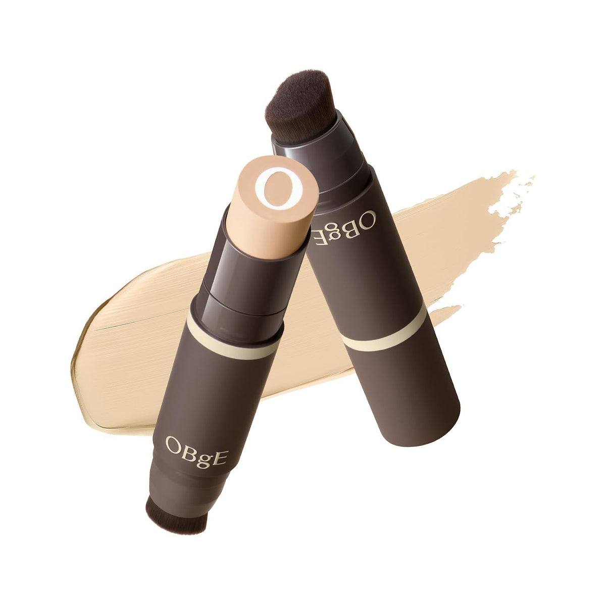 OBgE Natural Foundation Stick #1 Ivory front view