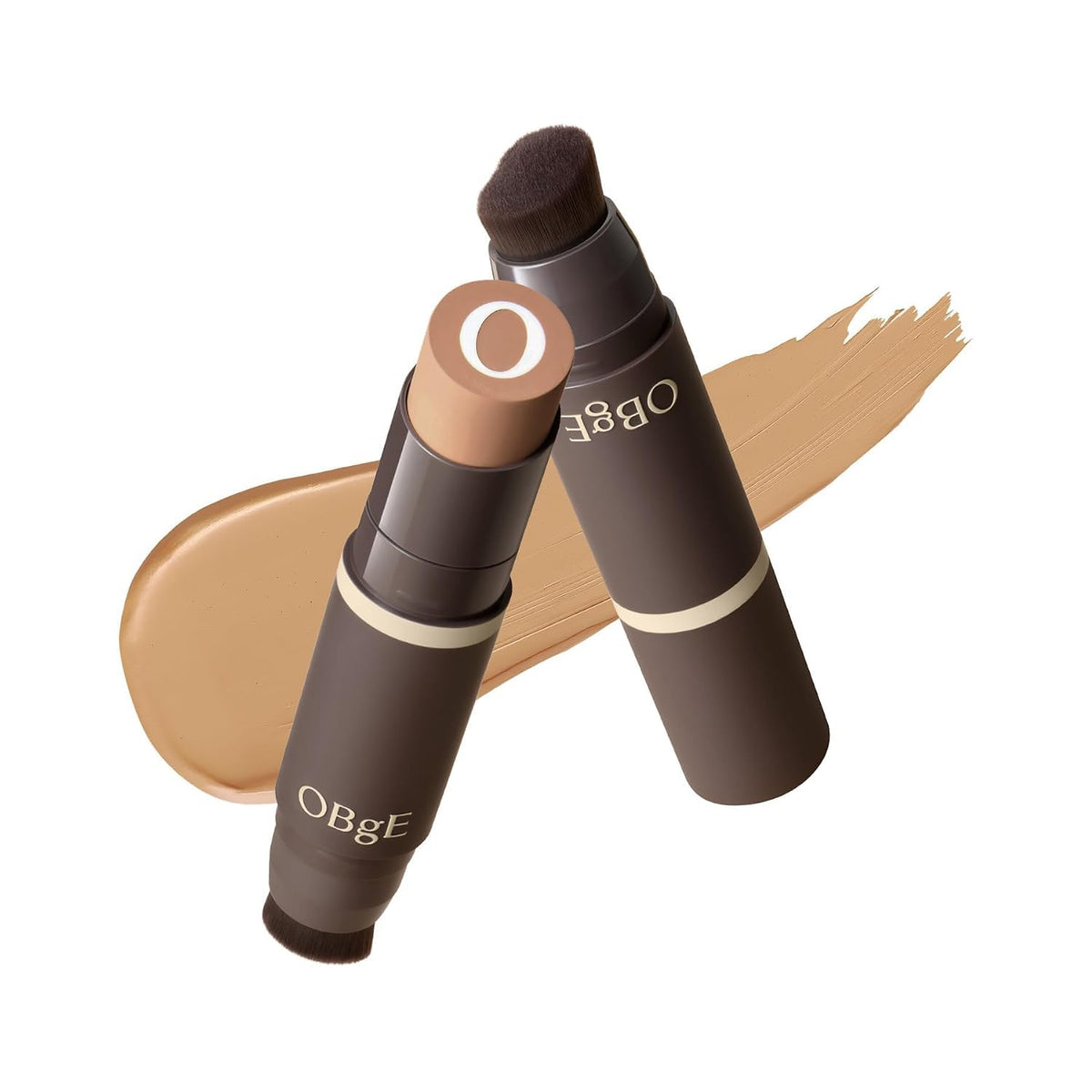 OBgE Natural Foundation Stick #4 Tan front view