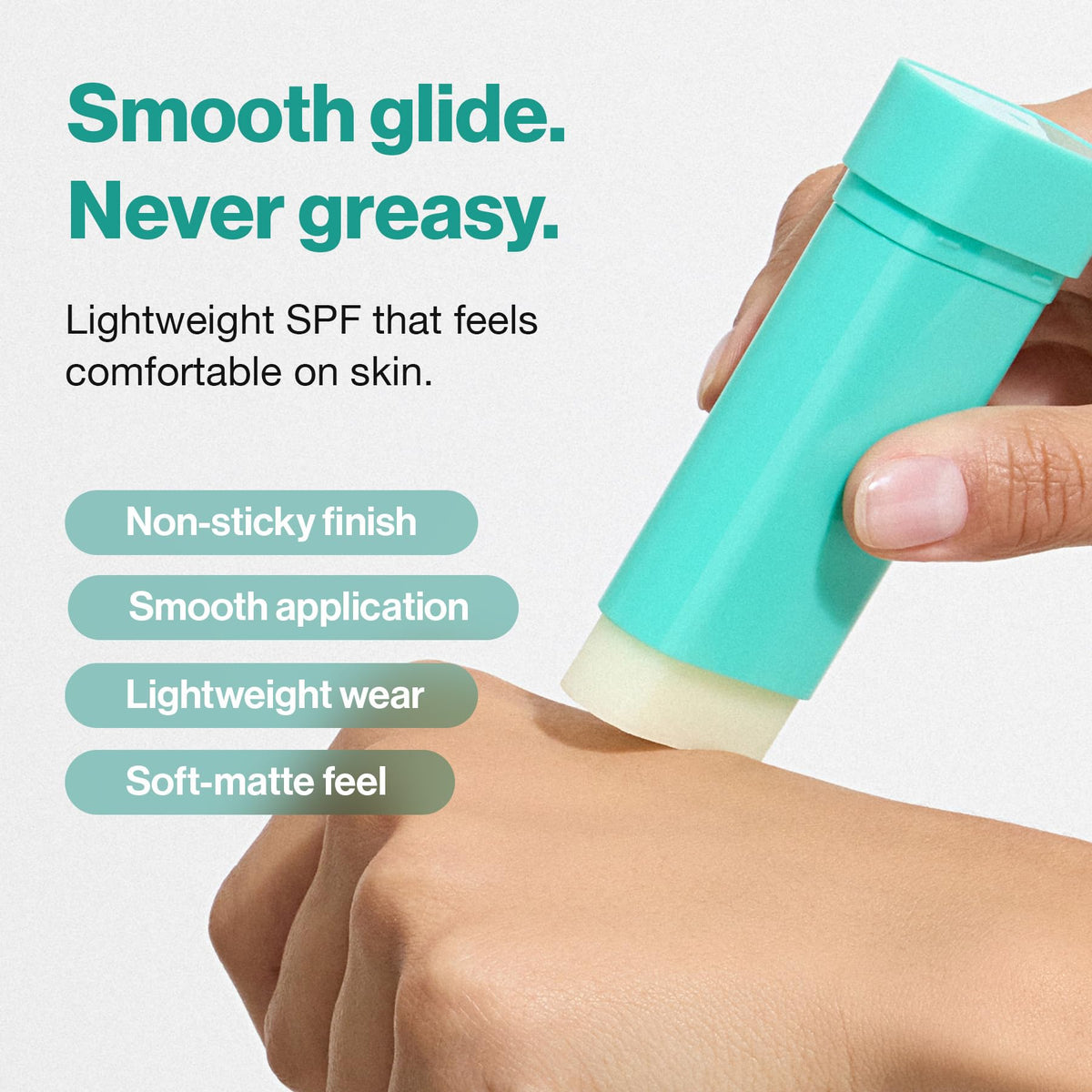 OBgE Pore Zero Matte Sunscreen Stick SPF50 close-up of stick