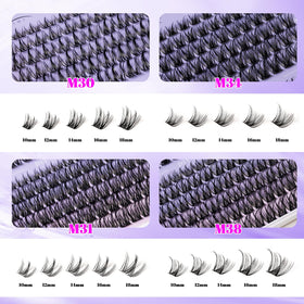 Ocean Pearl Lash Clusters Kit showing different lash lengths