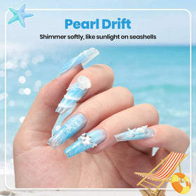ocean-themed silicone mold included in beetles Gel Nail Art Kit