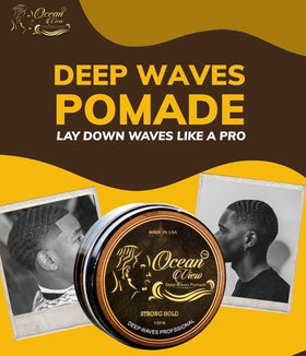 OCEAN VIEW DEEP WAVES POMADE with styling tools