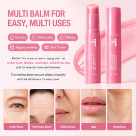 Océane PDRN Pink Collagen Volume Multi Balm Stick texture close-up
