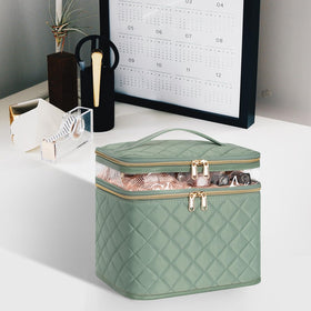 OCHEAL Large Makeup Bag lifestyle scene with cosmetics