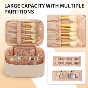 OCHEAL Makeup Bag back view with additional pocket