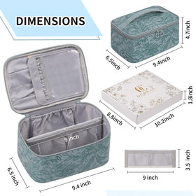 OCHEAL Makeup Bag back view with small pocket