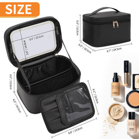 OCHEAL Makeup Bag displayed with cosmetics inside