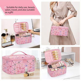 OCHEAL Makeup Bag fabric close-up showing quality material
