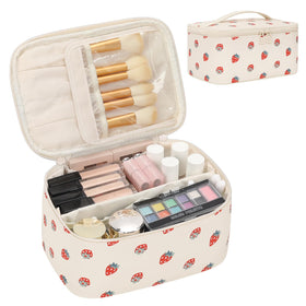 OCHEAL Makeup Bag front view in Strawberry colour