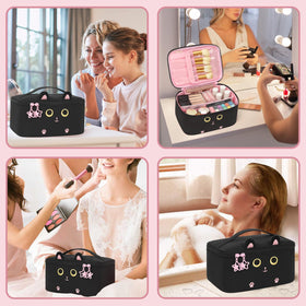 OCHEAL Makeup Bag in a travel suitcase