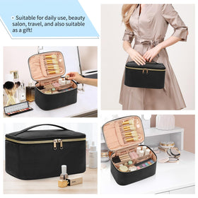 OCHEAL Makeup Bag lifestyle image on a vanity