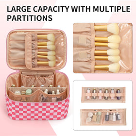 OCHEAL Makeup Bag lifestyle scene with cosmetics